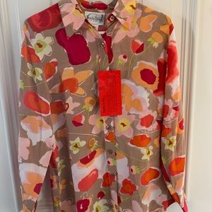 NWT Diane Von Furstenberg blouse size XS